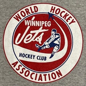 Winnipeg Jets Vintage T-shirt Size Large Heritage NHL Hockey